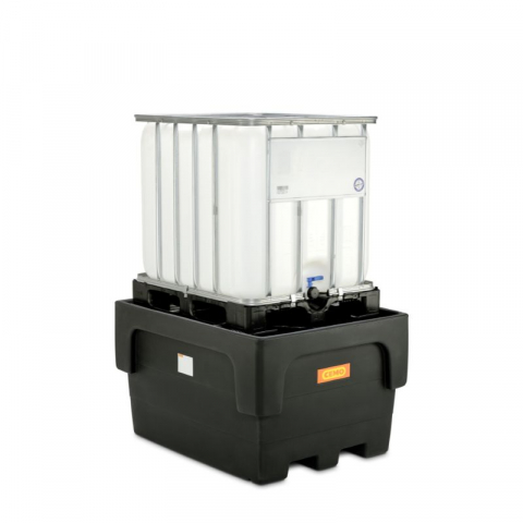 Cuve din PE pentru IBC - Cuva retentie din PE fara gratar, pentru IBC, volum 1100 litri, 146x117x85 cm