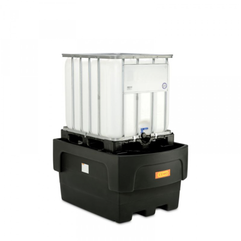 Cuve din PE pentru IBC - Cuva retentie din PE cu spatiu de umplere, fara gratar, pentru IBC, volum 1100 litri, 162x117x85 cm