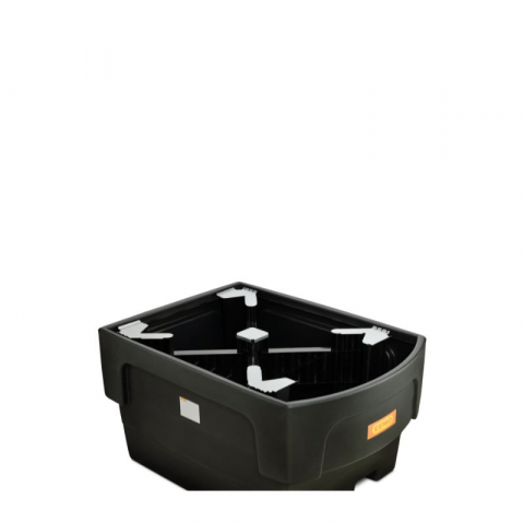 Cuva retentie din PE cu spatiu de umplere, fara gratar, pentru IBC, volum 1100 litri, 162x117x85 cm [2]