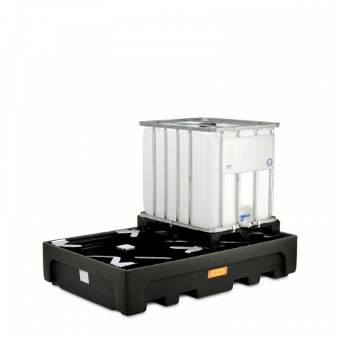 Cuve din PE pentru IBC - Cuva retentie din PE fara gratar, pentru IBC, volum 1100 litri, 223x146x44 cm