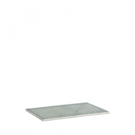 Cuve din PE pentru paleti - Gratar otel galvanizat, 120x80x3 cm