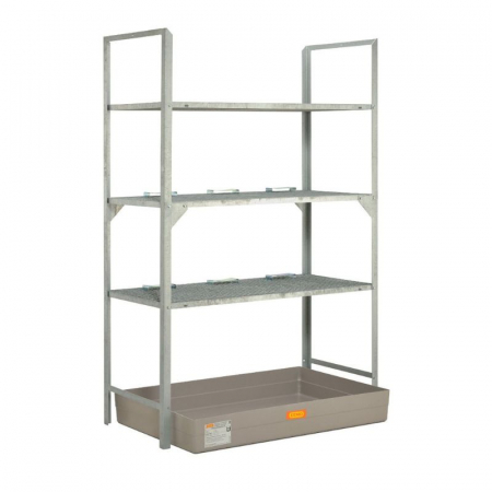 Raft suport pentru butoaie Type 540, 6x60 litri, cuva GRP 150 litri [1]