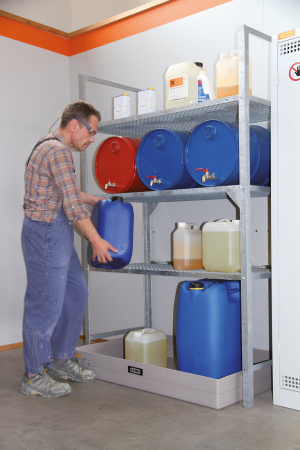 Raft suport pentru butoaie Type 540, 6x60 litri, cuva GRP 150 litri [3]