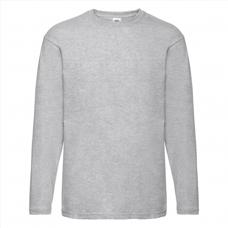 R-Neck / Decolteu rotund - Tricou maneca lunga Valueweight T - Fruit of the Loom