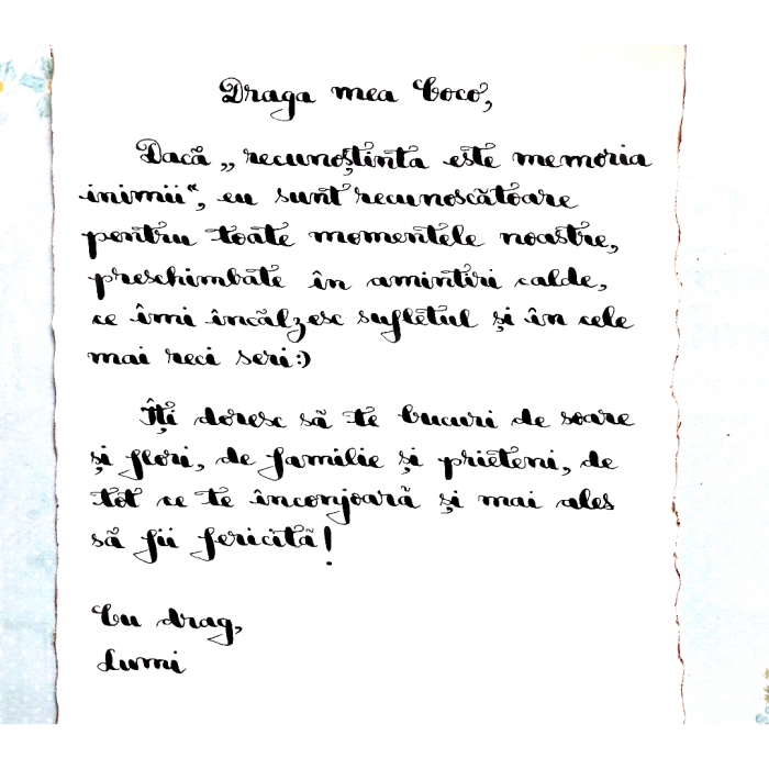 Mesaj personalizat compus de noi - pentru scrisoare tip papirus în sticlă [4]