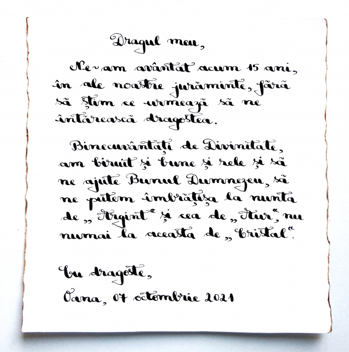Mesaj personalizat compus de noi - pentru scrisoare tip papirus în sticlă [2]