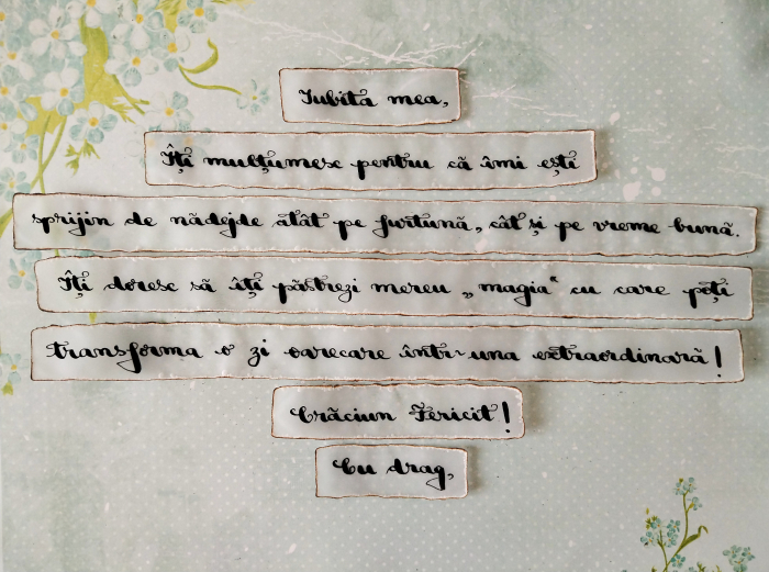 Scrisoare cadou Crăciun pentru iubită - tip puzzle în mini-borcan decorat [2]