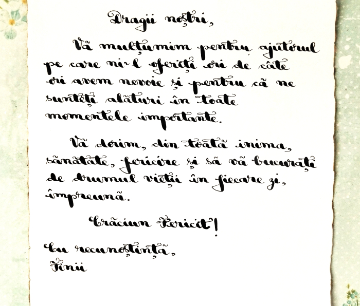 Scrisoare cadou Crăciun pentru nași - tip papirus în sticlă decorată [2]