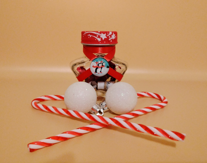 Scrisoare cadou Crăciun pentru soră - tip puzzle în mini-borcan decorat [3]