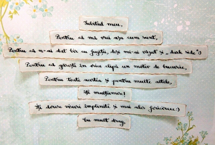 Scrisoare cadou pentru iubit - tip puzzle în  mini-borcan inimă [2]