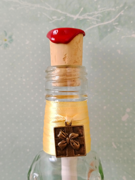 Scrisoare mesaj personalizat, cadou pentru mama - tip papirus în sticlă (model 2) [3]