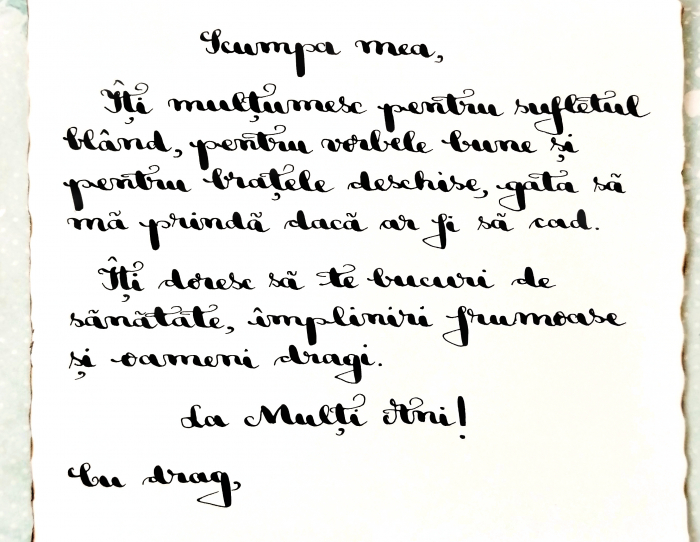 Scrisoare cadou pentru prietenă - tip papirus în sticlă decorată manual [2]
