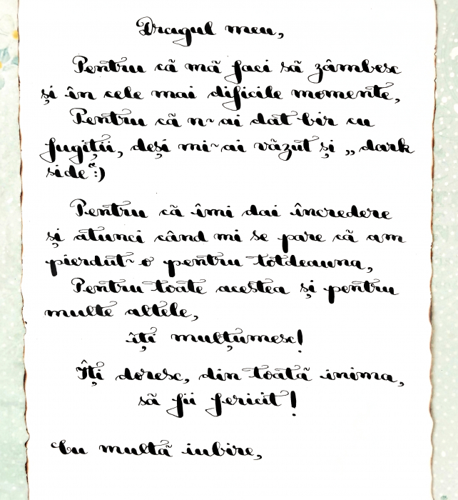 Scrisoare mesaj personalizat, cadou pentru soț - tip papirus în sticlă (model 2) [2]