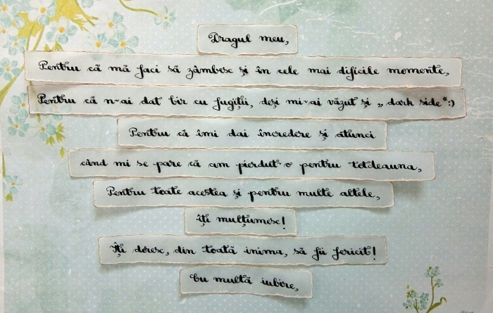 Scrisoare cadou pentru soț - tip puzzle în mini-borcan inimă [2]