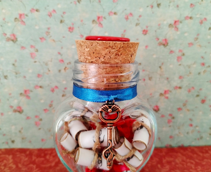 Mesaj personalizat cadou Valentine's Day/Dragobete pentru iubit/soț - în borcan inimă - model 2 [3]