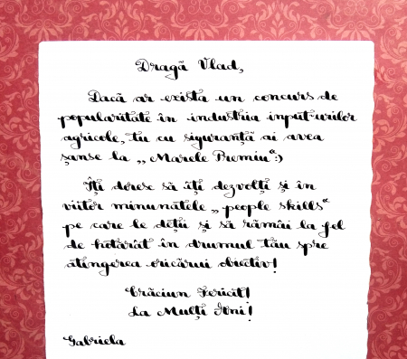 Mesaj personalizat compus de noi - pentru scrisoare tip papirus în sticlă [2]