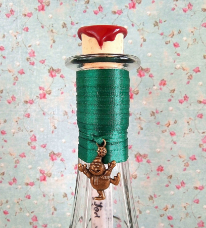 Scrisoare cadou Crăciun pentru soț - tip papirus în sticlă decorată [2]