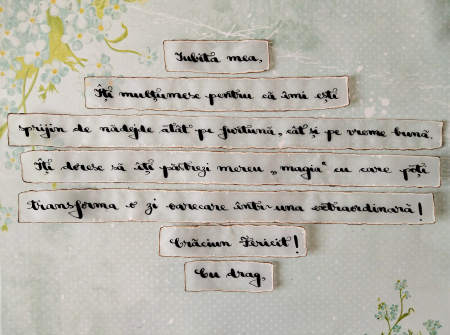 Scrisoare cadou Craciun pentru sotie, iubita - tip puzzle in mini-borcan decorat [1]