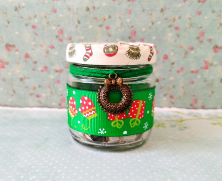 Scrisoare cadou Crăciun pentru soție - tip puzzle în mini-borcan decorat (model 1) Scrisori cadou Crăciun 2025 - Scrisoare cadou Crăciun pentru soție - tip puzzle în mini-borcan decorat (model 1)