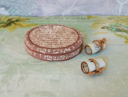 Scrisoare cadou pentru iubit - tip puzzle în mini-borcan decorat manual (model 1) [2]