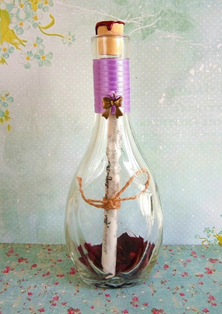 Scrisori cadou pentru mama - mesaje personalizate în stică - Scrisoare cadou pentru mama - mesaj personalizat în sticlă (model 9)