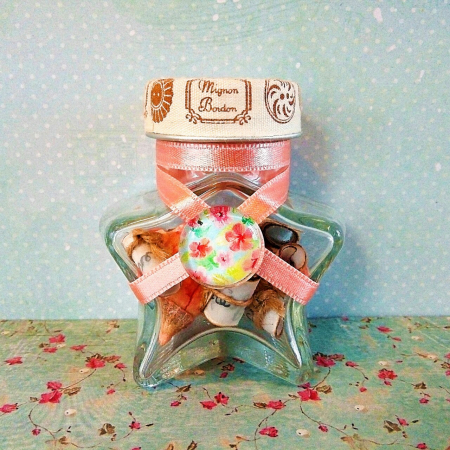 Scrisori cadou pentru mama - mesaje personalizate în stică - Scrisoare cadou pentru mama - tip puzzle în mini-borcan stea
