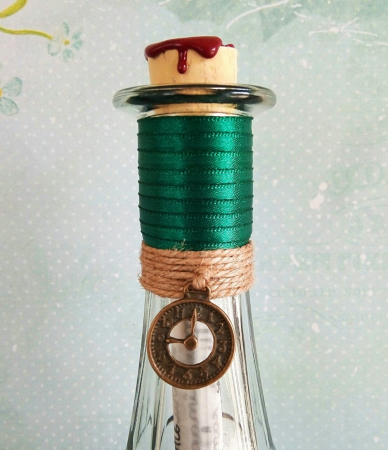 Scrisoare mesaj personalizat, cadou pentru soț - tip papirus în sticlă (model 3) [2]