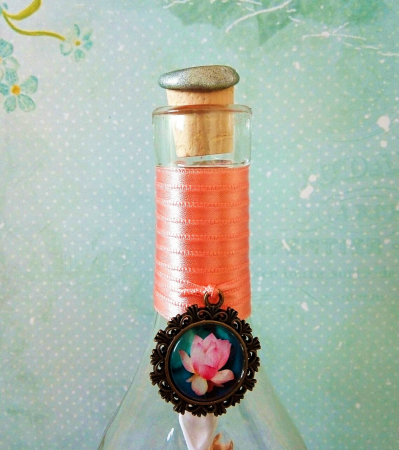 Scrisoare mesaj personalizat, cadou pentru soție - tip papirus în sticlă (model 4) [2]