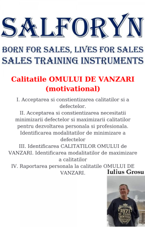 Produse - Calitatile OMULUI DE VANZARI (motivational)