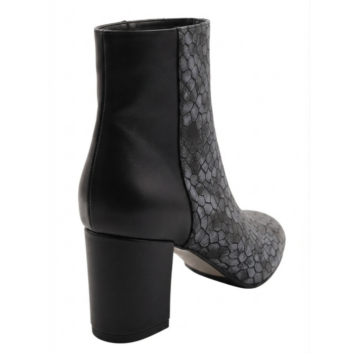 Botine damă piele – Dark Mosaic, vârf ascuțit [3]