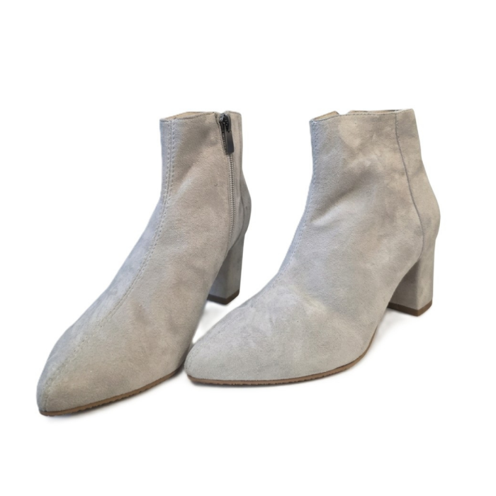 Botine elegante din piele naturală întoarsă [4]