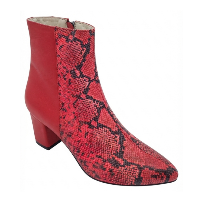 Botine damă piele – Ruby Snake, vârf ascuțit [2]