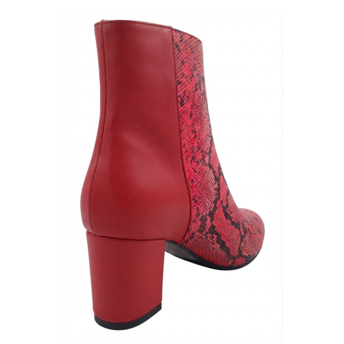 Botine damă piele – Ruby Snake, vârf ascuțit [3]