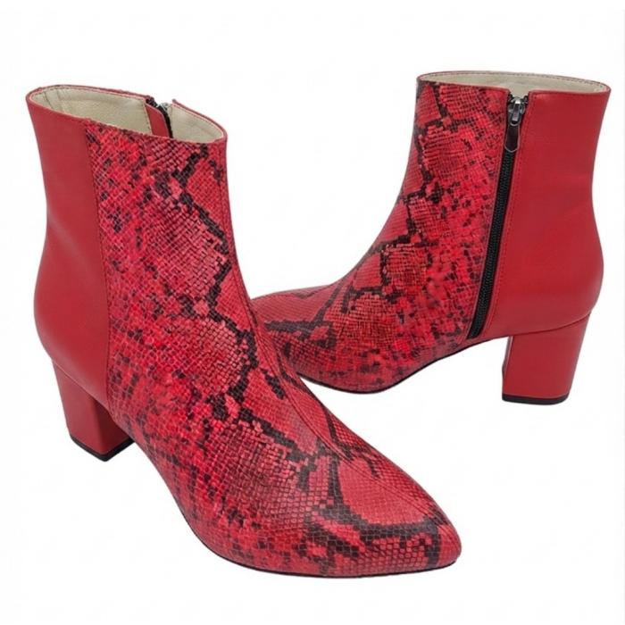 Botine damă piele – Ruby Snake, vârf ascuțit [4]