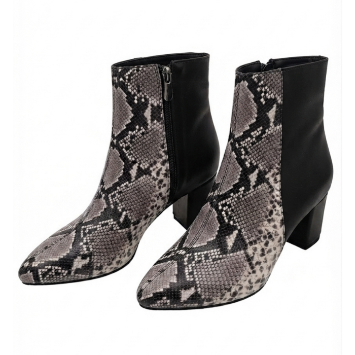 Botine damă piele – Shadow Snake, vârf ascuțit [4]