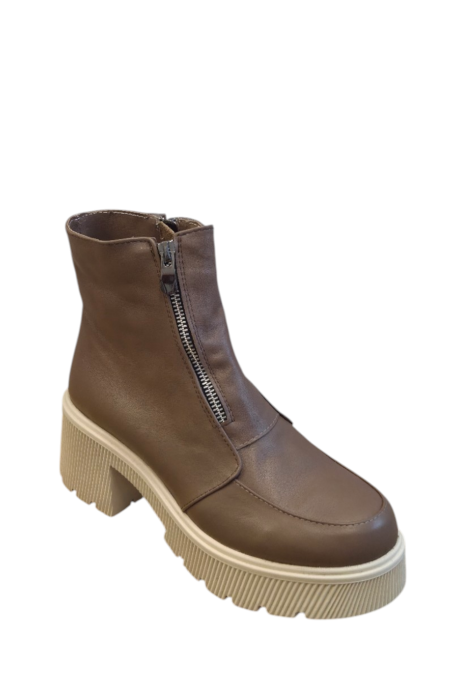 Ghete damă piele întoarsă camel [2]