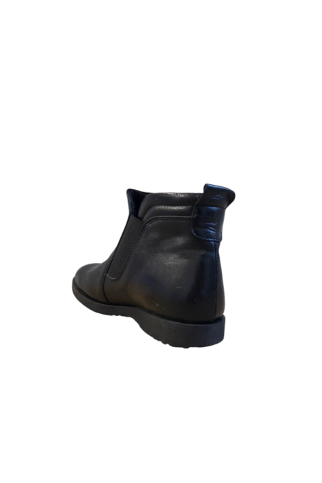 Ghete unisex slip‑on din piele naturala box – negre [3]