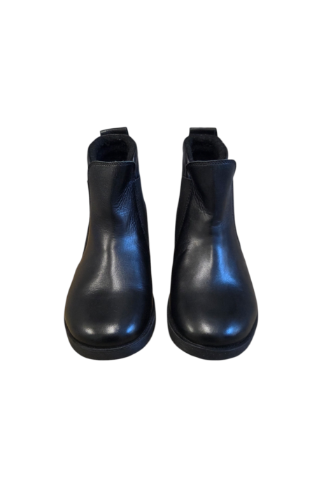 Ghete unisex slip‑on din piele naturala box – negre [4]
