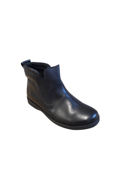 Ghete unisex slip‑on din piele naturala box – negre [2]