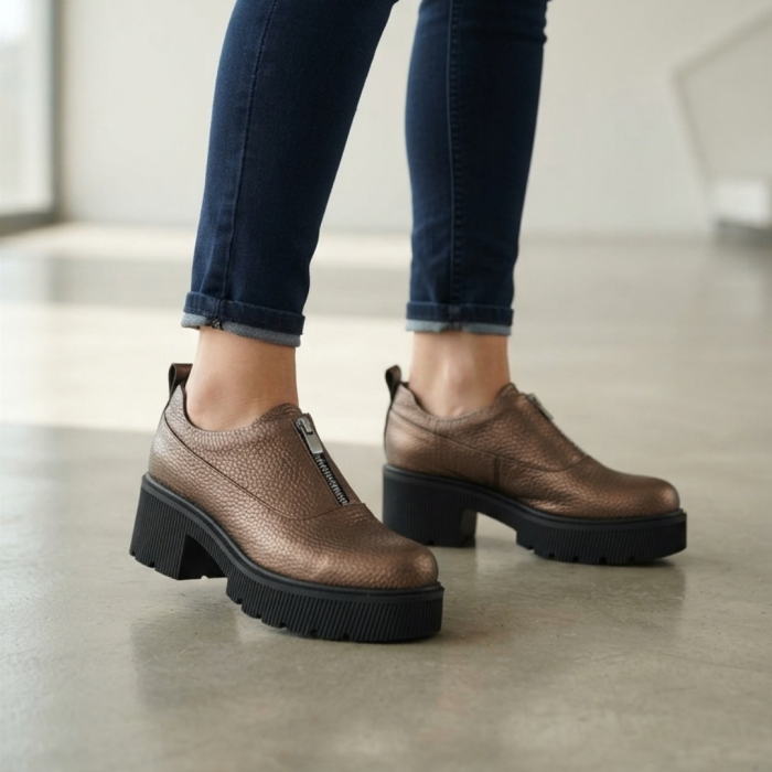 Pantofi damă piele naturală Bronz Bizon [6]