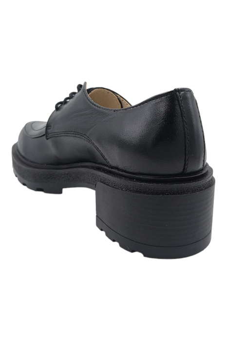 Pantofi damă eleganți, piele naturală, talpă ușoară, crampoane, negru, SANDALI [3]