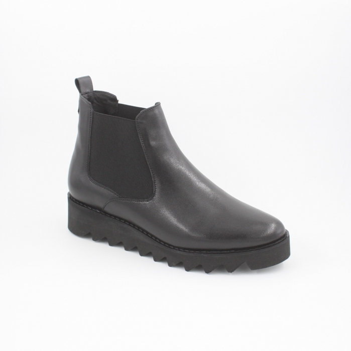 Ghete damă casual, piele naturală, elastic, talpă ușoară, negru, 35; 39 [1]