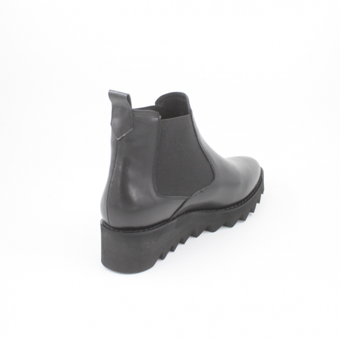 Ghete damă casual, piele naturală, elastic, talpă ușoară, negru, 35; 39 [2]