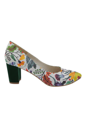 Primavara - pantofi-dama-piele-naturala-imprimeu-floral