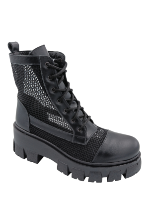 LICHIDARE STOC - Ghete damă negre piele box – mărimea 38.2