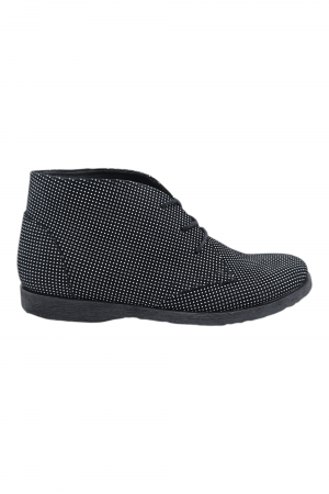 Ghete damă - Ghete casual unisex - piele naturală, sireturi, talpa usoara, imprimeu carouri
