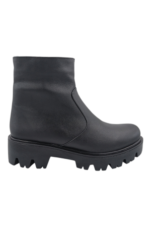 LICHIDARE STOC - Ghete damă casual, piele naturală, talpă ușoară, negru, 33
