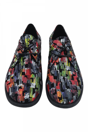 Pantofi casual unisex - piele naturală box, sireturi, talpa usoara, imprimeu picasso [3]
