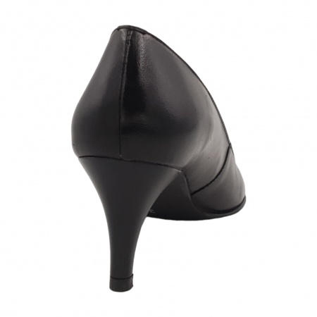 Pantofi damă eleganți, piele naturală, toc cui, negru, Sandali [1]