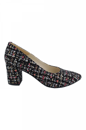 Pantofi damă eleganți, stiletto, piele naturală, toc gros, CARA, Sandali [1]